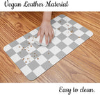 Ralxion Checkered Dog Feeding Mat, Absorbent Mats - Image 4