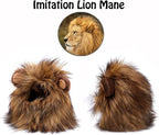 Onmygogo Lion Mane Wig for Cats and Dogs, Funny Pet Cat Costumes for Halloween - Image 2