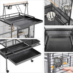 Yaheetech 68-inch Rolling Play Top Large Parrot Bird Cage - Image 4