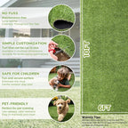 Artificial Grass Rug Indoor Outdoor, 6 x 10FT Faux Grass Turf - Image 4