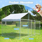 HITTITE Extra Large Outdoor Dog Kennel, Anti-Rust Dog Kennel Outside - Image 4