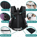PetAmi Adjustable Cat & Dog Front Chest Carrier Backpack, Ventilated - Image 5