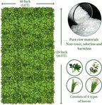 Artificial Plant Wall Roll: 60 X 120 in UV-Anti Ivy Privacy Fence Screen Faux - Image 2
