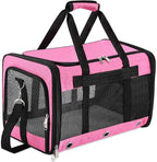Soft Sided Cat/Dog Carrier, Collapsible Pets Travel Carriers by SWUVVI