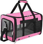 Soft Sided Cat/Dog Carrier, Collapsible Pets Travel Carriers by SWUVVI