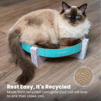 Catstages Scratch, Snuggle & Rest – 2‑in‑1 Indoor Cat Scratcher & Elevated Cat - Image 6