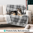 PetAmi Dog Blanket for Bed, XL Pet Blanket Large Dogs, Fleece Furniture Couch - Image 3