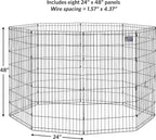 MidWest Homes for Pets Folding Metal Dog Exercise Pen, Indoor/Outdoor Playpen - Image 5