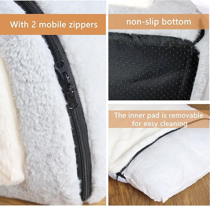 Cat Bed for Indoor Cats，Foldable cat cave，Anti-Slip & Water-Resistant - Image 6
