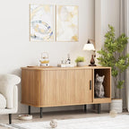 Cat Litter Box Enclosure with Cat Scratch Pad, Sliding Door, 37.4" Litter Box - Image 8