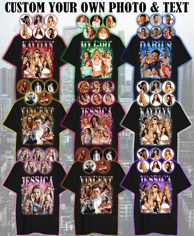 Custom Bootleg Rapper Graphic Tees Shirt – Retro 90s Vintage Style, - Image 5
