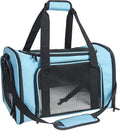 Soft Sided Carrier for Small Medium Cats Dogs, TSA Airline Approved Collapsible by NextFri