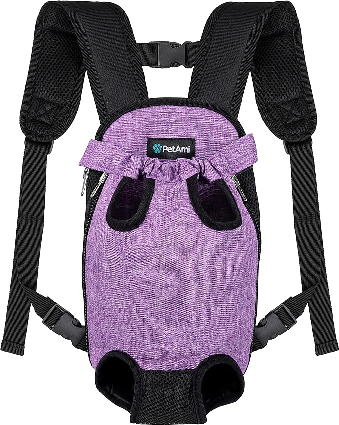 PetAmi Dog Carrier Backpack, Adjustable Pet Cat Front Carrier Backpack by PetAmi