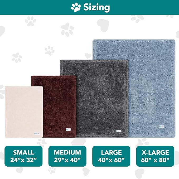 PetAmi Dog Blanket for Small Medium Dogs Beige, Fluffy Soft Puppy Blanket - Image 7