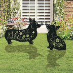 Corgi Metal Garden Stakes Yard Decor, Lawn Ornaments, Dachshund Outdoor - Image 5