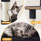 Yaheetech 54in Cat Tree Cat Tower as Activity Center, Indoor Cats and Kittens - Image 6