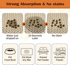 Pet Feeding Mat for Floors Waterproof Dog Mat for Food and Water Absorbent - Image 2