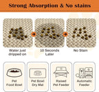 Pet Feeding Mat for Floors Waterproof Dog Mat for Food and Water Absorbent - Image 2