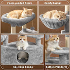 Yaheetech 46in Cat Tree Tower | Multi-Level Indoor Activity Center - Image 3