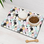 Pet Feeding Mat for Floors Waterproof Dog Mat for Food and Water Absorbent - Image 8