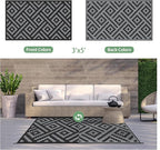 GENIMO Outdoor Rugs 3x5 Waterproof, Reversible Mats, Outdoor Area Rug, Plastic - Image 4