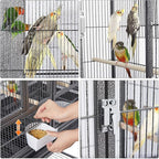 Yaheetech Stackable Divided Breeder Breeding Parakeet Bird Cage - Image 3