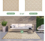 GENIMO Outdoor Rug for Patio Clearance, Reversible Plastic Straw Rugs for RV - Image 3