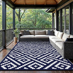 GENIMO Outdoor Rugs 8x10 Waterproof, Reversible Mats, Area Plastic Straw Rug - Image 2