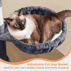 Yaheetech 57in Multi-Level Cat Tree Tower - Image 6