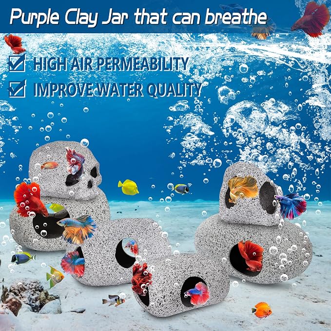 Ameliade Aquarium Decorations Cave Fish Tank Accessories Rock Decor - Image 6
