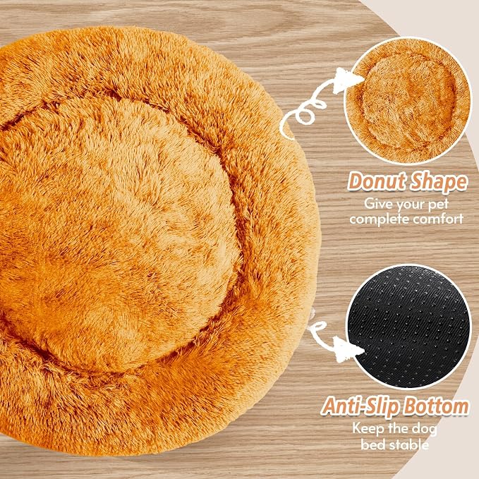 JOLLYVOGUE Calming Dog Bed for Small Dogs - Image 3
