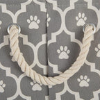 Bone Dry Pet Storage Collection Lattice Paw Print, Medium Round - Image 4