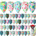 Weewooday 50 Pcs Hawaiian Dog Bandanas Bulk by Weewooday