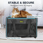 Small Dog Carrier for Puppies, Cat Carrier Soft, Foldable Travel Bag, Fits Pets - Image 4