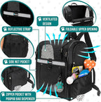 PetAmi Dog Backpack Carrier for Small Large Cat, Ventilated Pet Hiking Backpack - Image 3