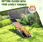 PawHut Wooden Dog Agility Seesaw - Image 5