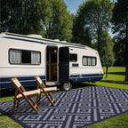 GENIMO Outdoor Rug for Patio Clearance, Reversible Plastic Straw Rugs for RV - Image 3