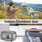 Beatrice Home Fashions Portable, Collapsible, Pop Up Kennel Travel Cat and Dog - Image 6