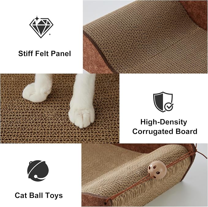 26'' Cardboard Cat Scratcher Bed - Image 7