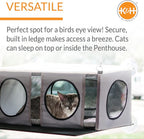 K&H Pet Products EZ Mount Cat Window Perch Penthouse 2-level Tree, Sturdy - Image 2