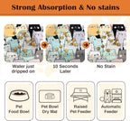 Pet Feeding Mat for Floors Waterproof Dog Mat for Food and Water Absorbent - Image 2