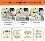 Pet Feeding Mat for Floors Waterproof Dog Mat for Food and Water Absorbent - Image 2