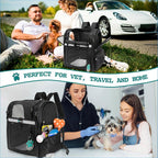 PetAmi Dog Backpack Carrier for Small Large Cat, Ventilated Pet Hiking Backpack - Image 7