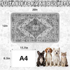 PUPTECK Dog Food Mat, Absorbent Pet Feeding Bowl Mat, Non-Slip Dog Mat - Image 2