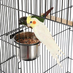 Yaheetech 57-Inch Rolling Open Top Roof Bird Cage - Image 8
