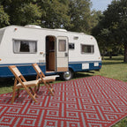 GENIMO Outdoor Rug for Patio Clearance, Lightweight Waterproof RV Camping Mat - Image 3
