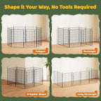 Yaheetech Expandable Dog Playpen, 8 Panel 32 inch Puppy Playpen - Image 8
