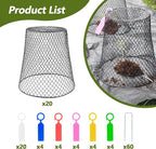 Anothera 20Pcs Chicken Wire Cloche Plant Covers, 9.2×9.2 Inches Plant - Image 2