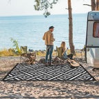GENIMO Outdoor Rug for Patio Clearance, Reversible Plastic Straw Rugs for RV - Image 2