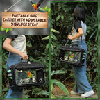 Suertree Bird Carrier Airline Approved, Bird Travel Cage - Image 4
